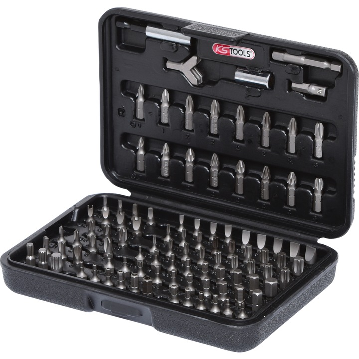 Set biti, KS TOOLS, 1/4", 100 de piese