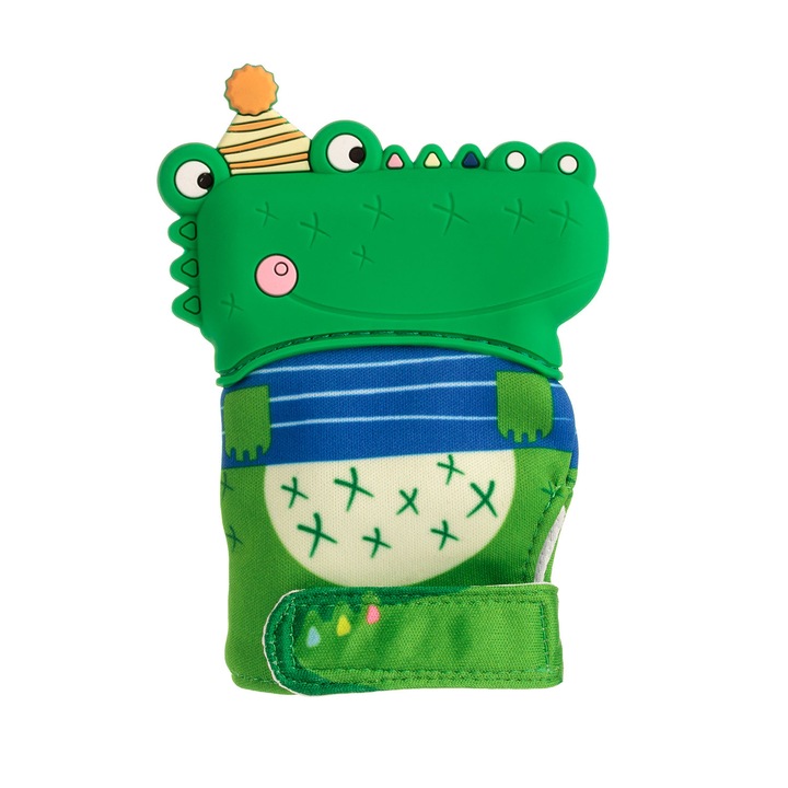 Manusa de dentitie din silicon Coccorito - crocodil