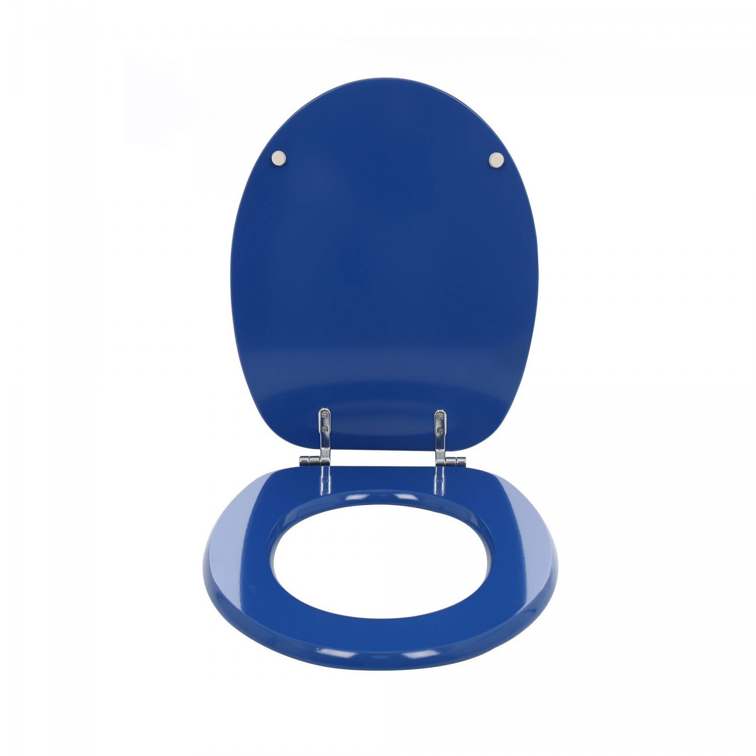Orbit Clam alloy Capac WC universal Savini Due, balamale metalice cromate, inchidere  standard, 375 x 443 mm albastru - eMAG.ro