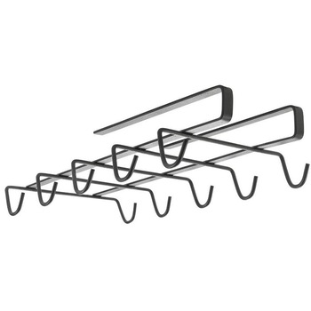 Suport 10 cani sau cesti de cafea, suspendat, negru, 140x280x60 mm Suport 10 cani sau cesti de cafea, suspendat, negru, 140x280x60 mm