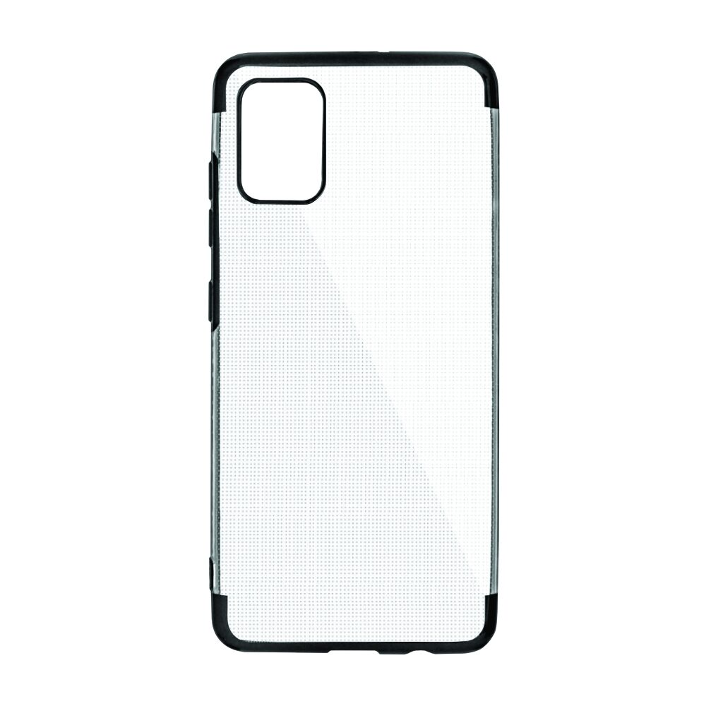 Husa Silicon Elektro Glitter pentru Samsung Galaxy A41, Negru