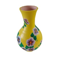 
                    
                        Vaza /Suport flori din ceramica, lucrata manual, 30 x 17 cm,tip ulcior, motiv floral, multicolor
                    
                