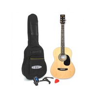 Set chitara acustica Orlando FG229-41NT cu husa, acordor, capodastru si pana