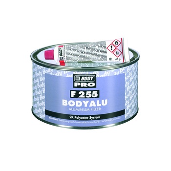 Chit de aluminiu 2k, HB Body 255, argintiu, 250gr Chit de aluminiu 2k, HB Body 255, argintiu, 250gr