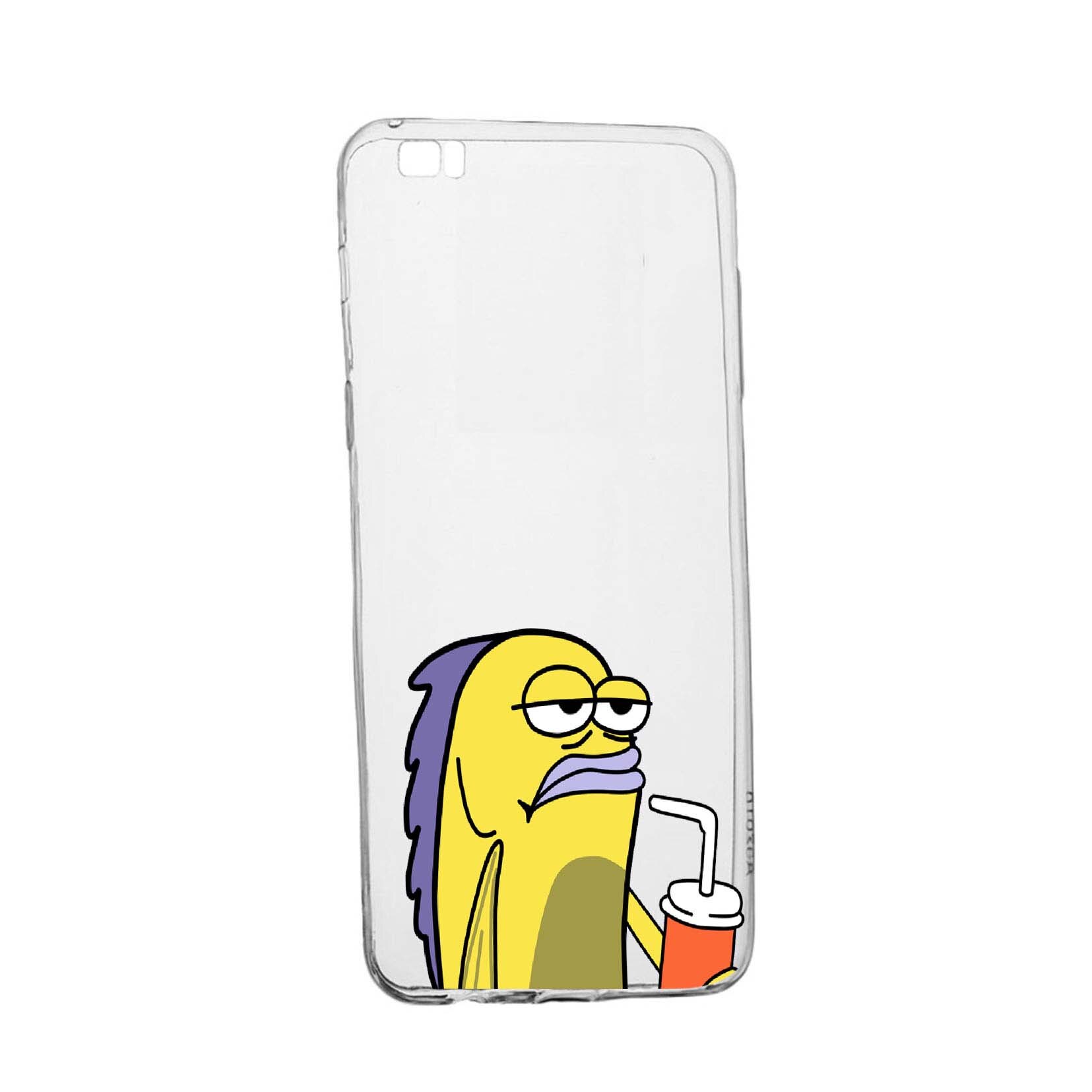Husa Meme, pentru Huawei P8 Lite, rezistenta la uzura, anti-alunecare, din silicon Premium, 652