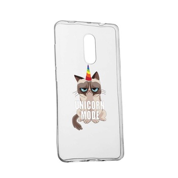 Husa Meme - Gumpy Unicorn Mode, pentru Nokia 3.1 (2018), rezistenta la uzura, anti-alunecare, din silicon Premium, 654 Husa Meme - Gumpy Unicorn Mode, pentru Nokia 3.1 (2018), rezistenta la uzura, anti-alunecare, din silicon Premium, 654