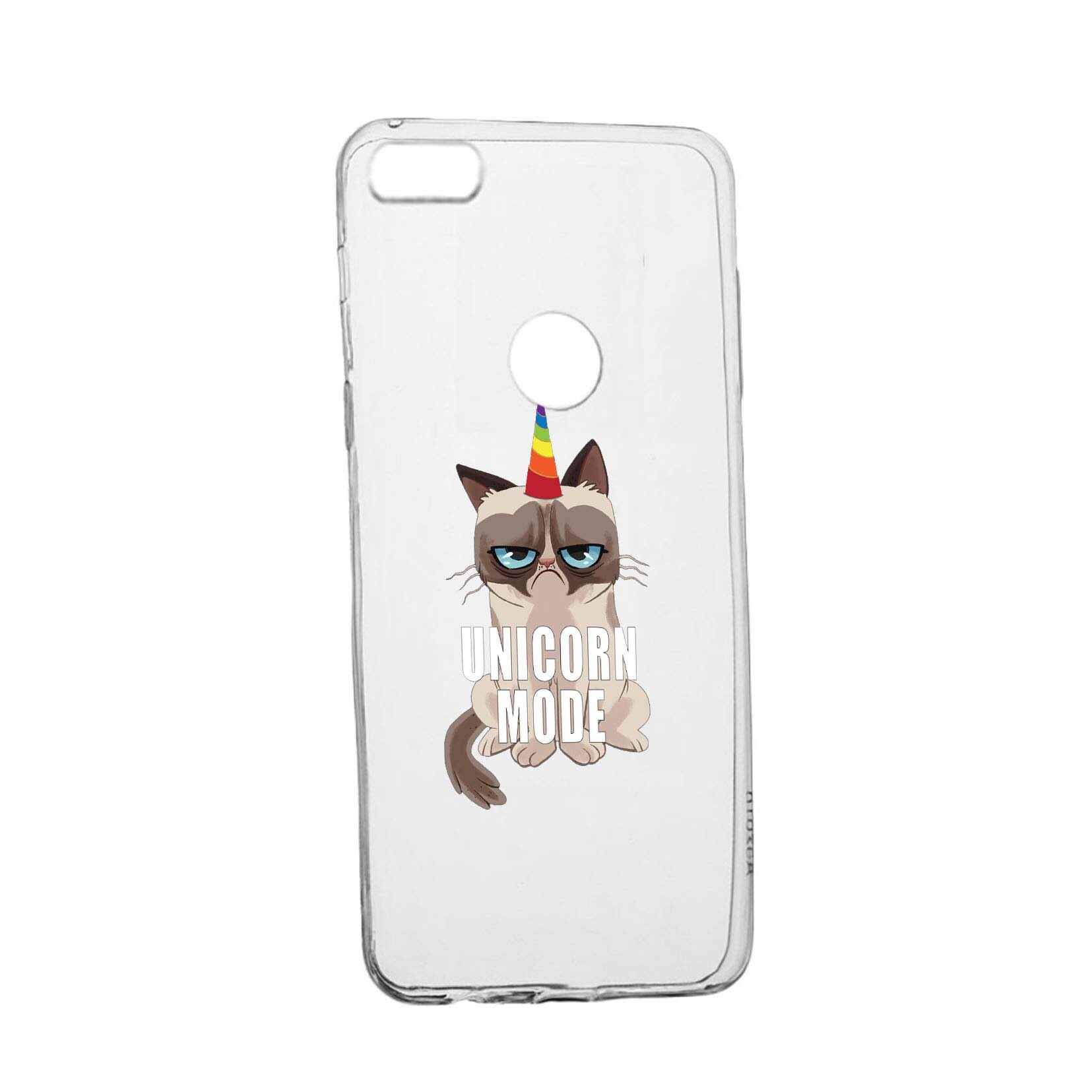 Husa Meme - Gumpy Unicorn Mode, pentru HTC Desire 12 Plus, rezistenta la uzura, anti-alunecare, din silicon Premium, 654