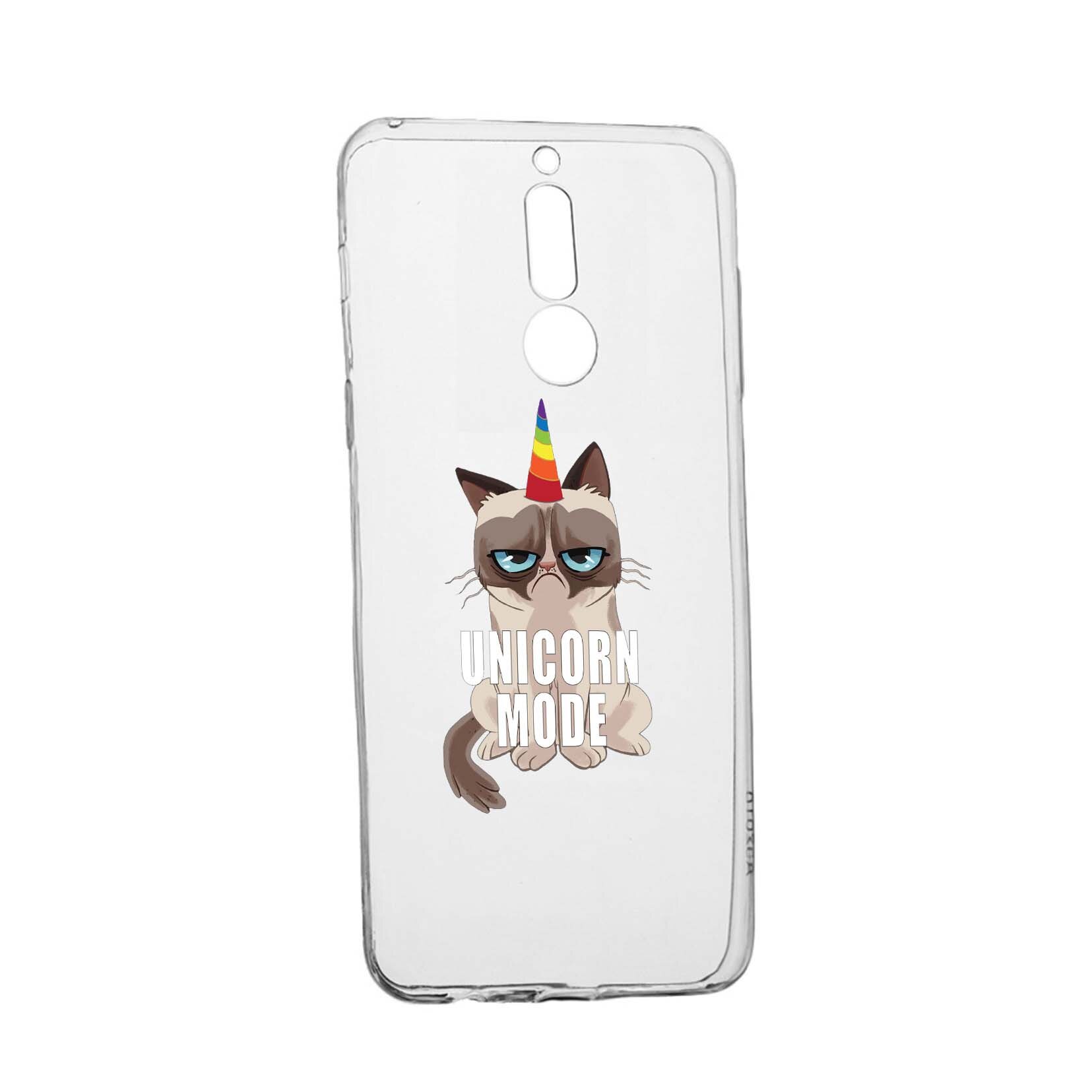 Husa Meme - Gumpy Unicorn Mode, pentru Sony Xperia 1/ XZ4, rezistenta la uzura, anti-alunecare, din silicon Premium, 654