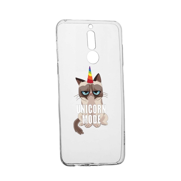 Meme - Gumpy Unicorn Mode Huawei Mate 10 Lite Устойчив на износване противоплъзгащ премиум силиконов калъф 654