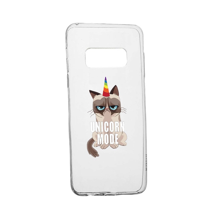 Husa Meme - Gumpy Unicorn Mode, pentru Samsung Galaxy Note 9, rezistenta la uzura, anti-alunecare, din silicon Premium, 654