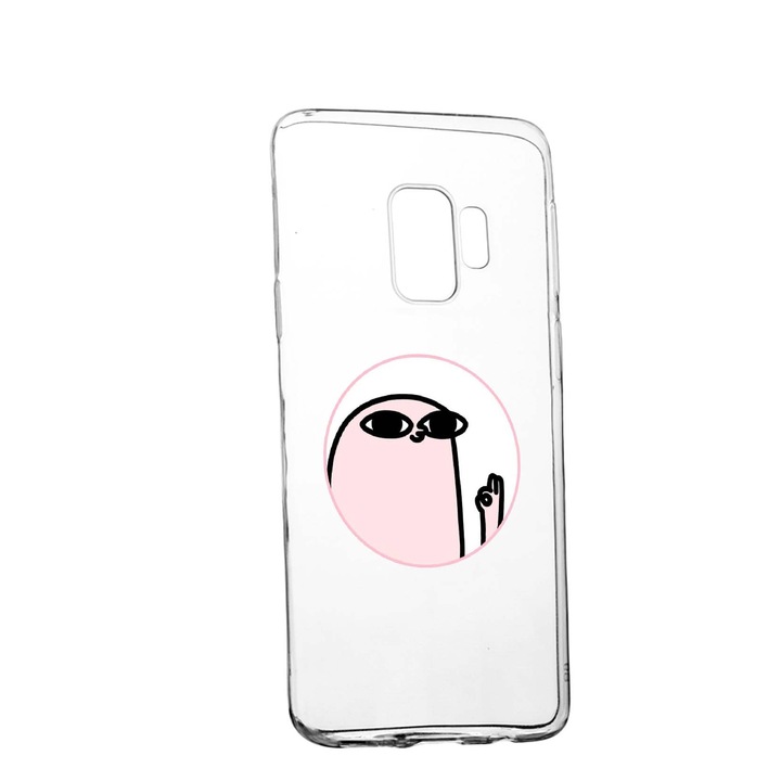 Husa Meme, pentru Samsung Galaxy J4 2018, rezistenta la uzura, anti-alunecare, din silicon Premium, 658