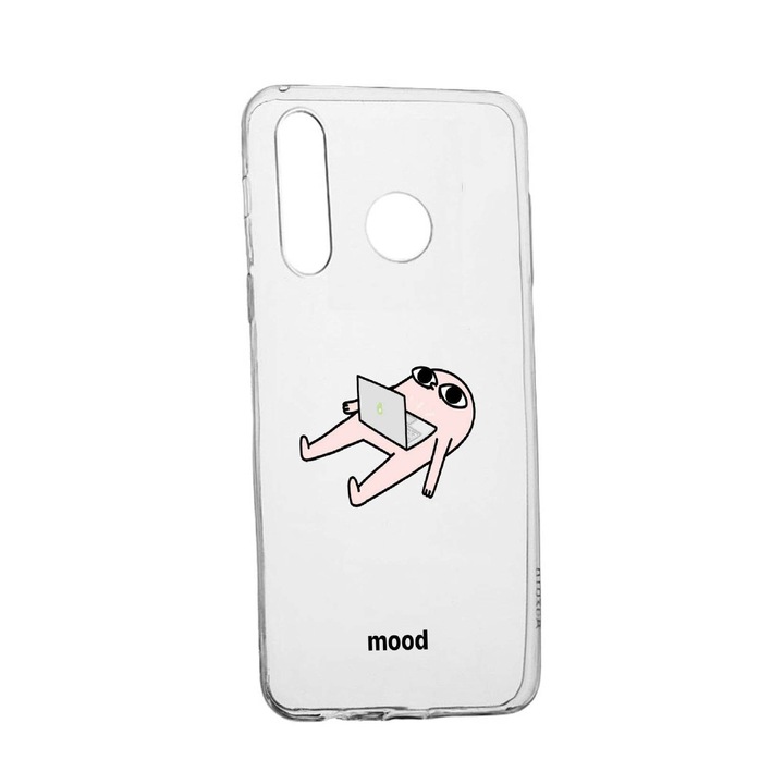 Husa Meme, pentru Samsung Galaxy A40, rezistenta la uzura, anti-alunecare, din silicon Premium, 659