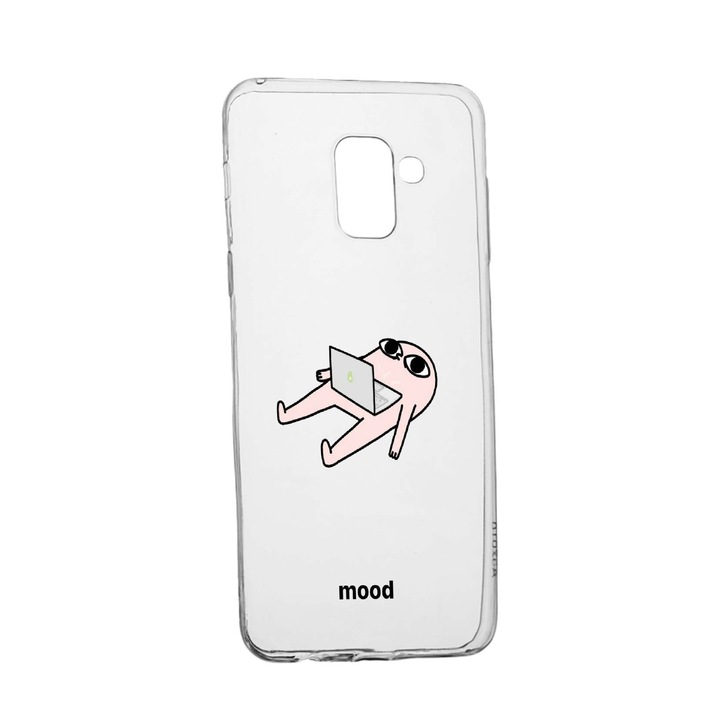 Husa Meme, pentru Samsung Galaxy A8 2018 / A5 2018, rezistenta la uzura, anti-alunecare, din silicon Premium, 659