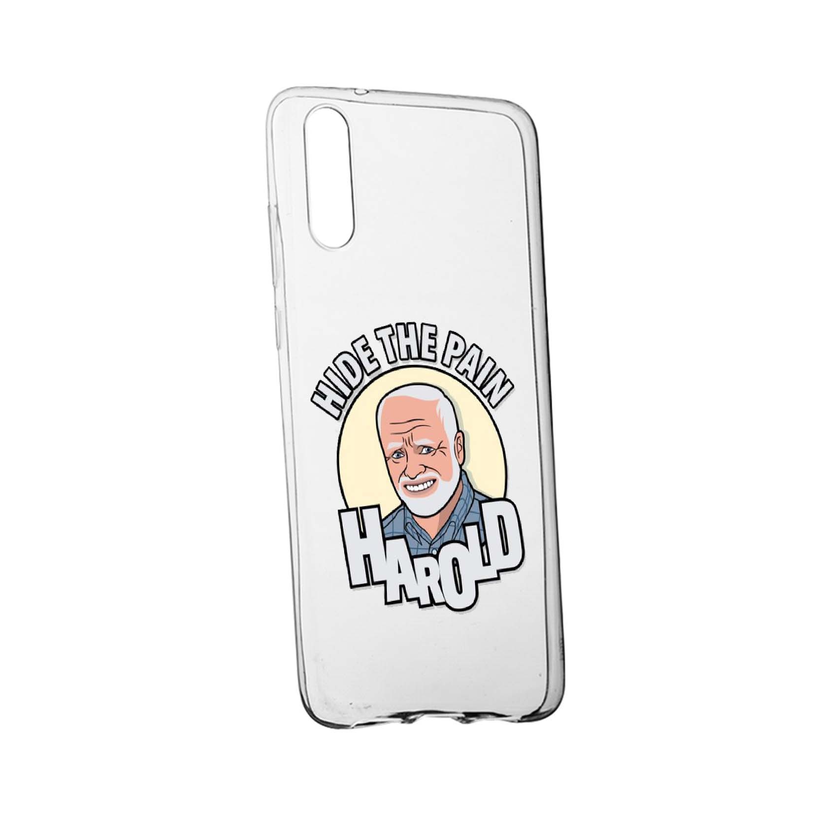 Husa Meme - Harold, pentru Samsung Galaxy A7 2018, rezistenta la uzura, anti-alunecare, din silicon Premium, 662