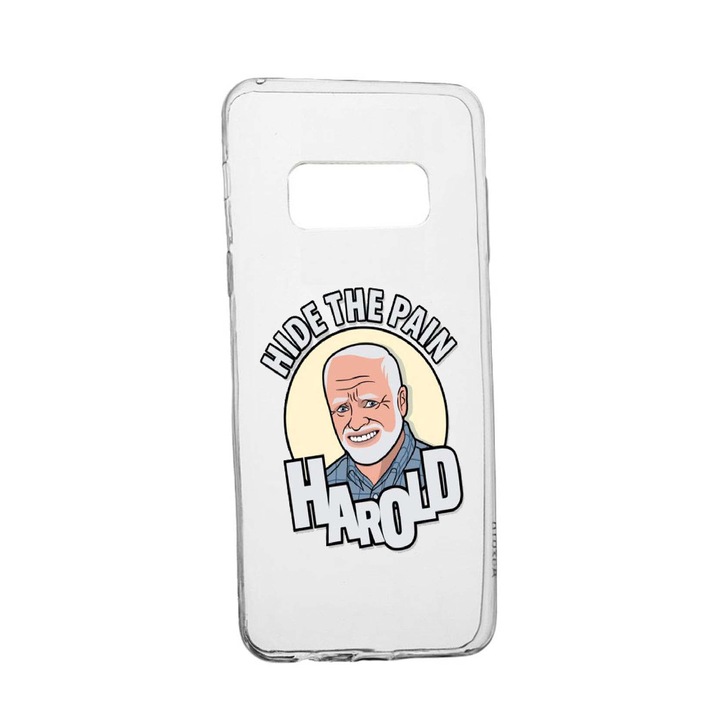 Meme - Harold Устойчив на износване противоплъзгащ премиум силиконов калъф за Samsung Galaxy S10 Plus 662