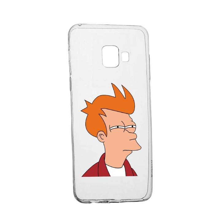 Husa Meme, pentru Samsung Galaxy J4 Plus 2018, rezistenta la uzura, anti-alunecare, din silicon Premium, 663