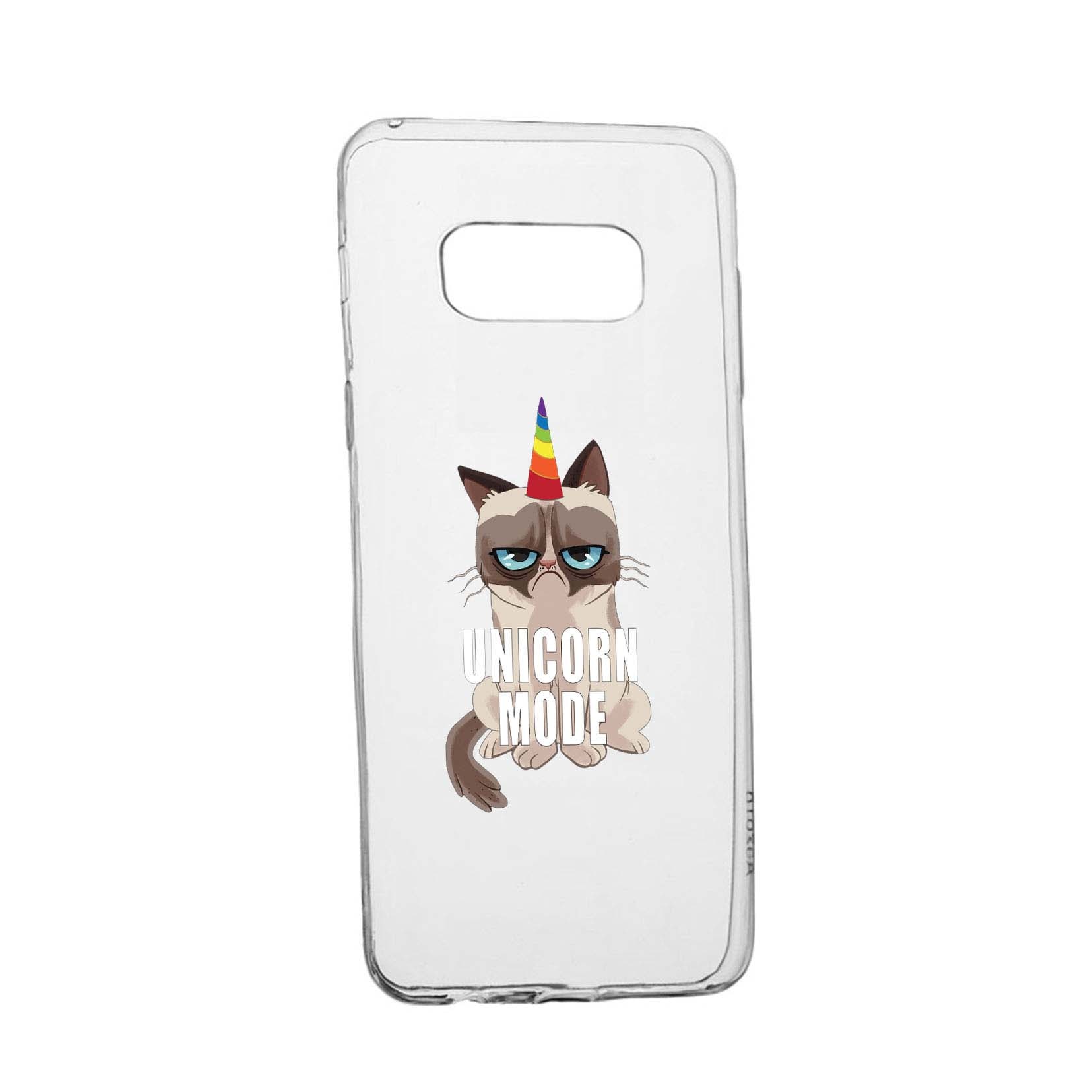 Husa Meme - Gumpy Unicorn Mode, pentru Samsung Galaxy S8 Plus, rezistenta la uzura, anti-alunecare, din silicon Premium, 654