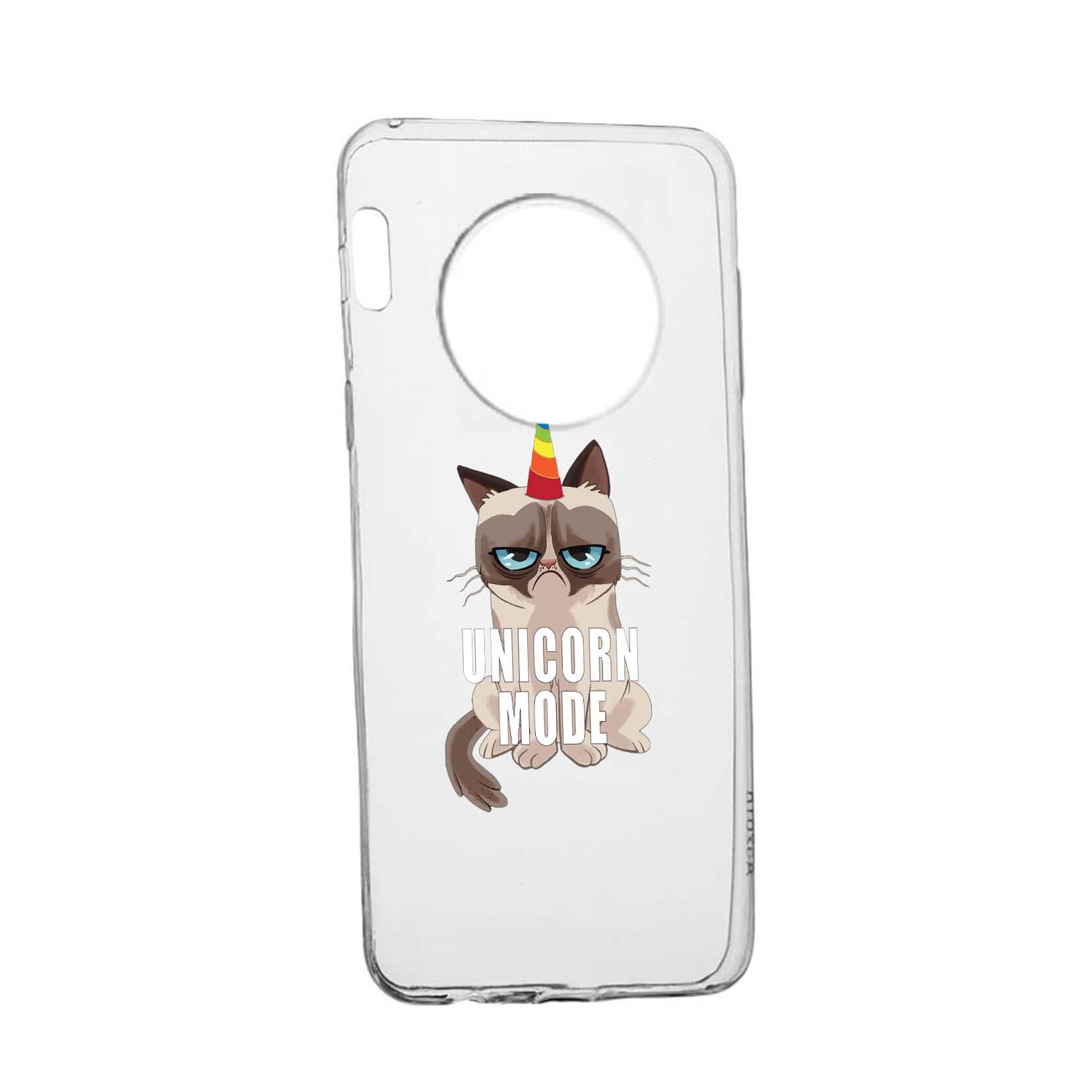 Husa Meme - Gumpy Unicorn Mode, pentru Huawei Mate 30, rezistenta la uzura, anti-alunecare, din silicon Premium, 654