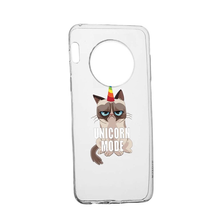 Meme - Gumpy Unicorn Mode Huawei Mate 30 Устойчив на износване противоплъзгащ премиум силиконов калъф 654