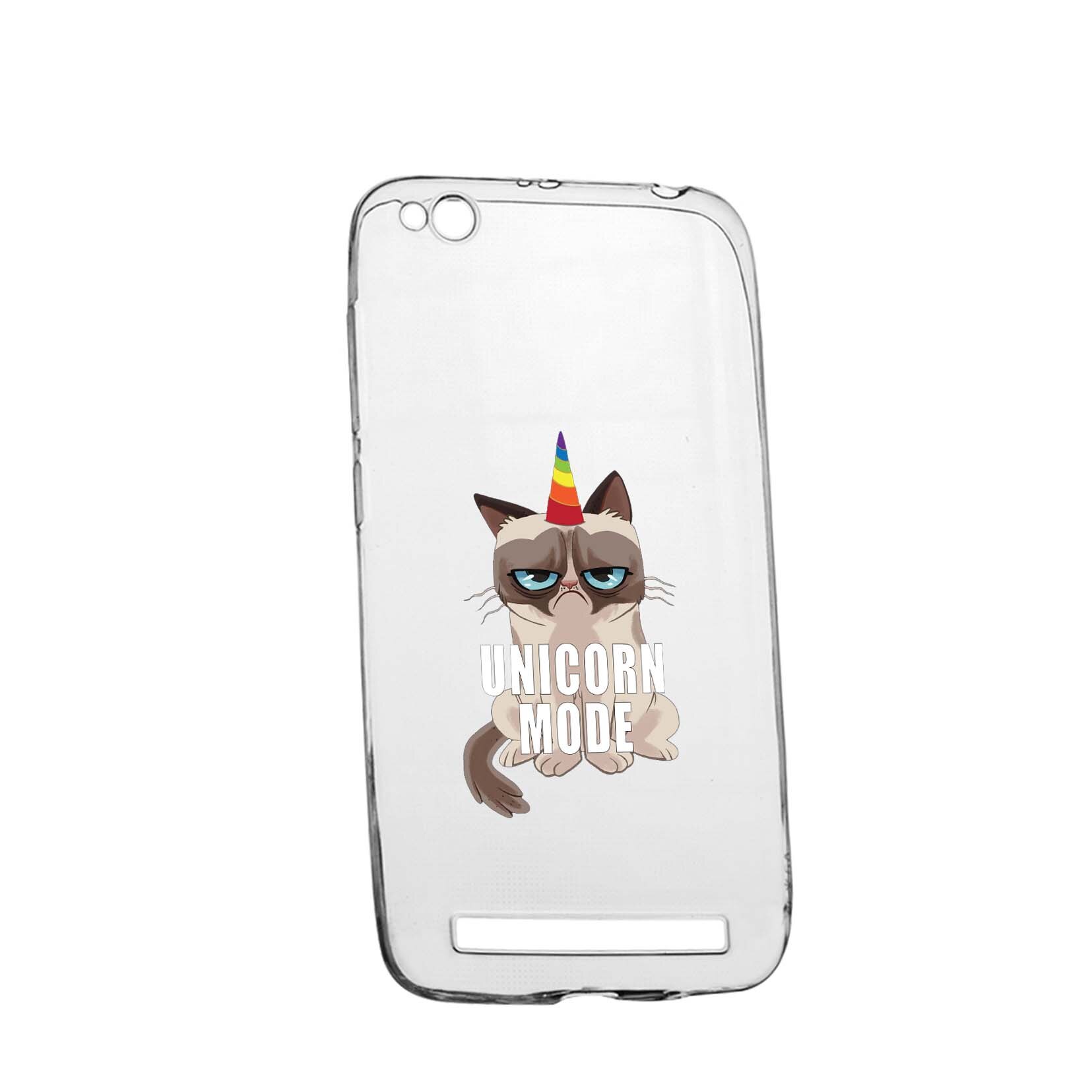 Husa Meme - Gumpy Unicorn Mode, pentru Xiaomi Redmi 4A, rezistenta la uzura, anti-alunecare, din silicon Premium, 654