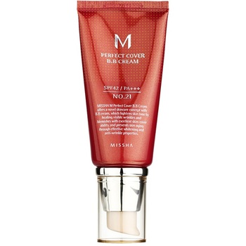 Crema BB cu protectie UV ridicata SPF42/PA+++ (No.21/Light Beige) MISSHA, 50ml Crema BB cu protectie UV ridicata SPF42/PA+++ (No.21/Light Beige) MISSHA, 50ml