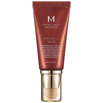Crema BB cu protectie UV ridicata SPF42/PA+++ (No.25/Warm Beige) MISSHA, 50 ml Crema BB cu protectie UV ridicata SPF42/PA+++ (No.25/Warm Beige) MISSHA, 50 ml