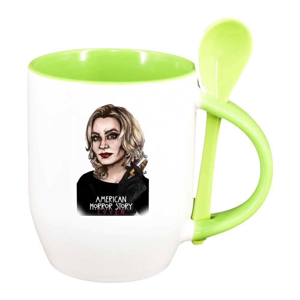 Cana American Horror Toy Story, Movie cu lingurita, interior verde deschis, 330ml, D1354