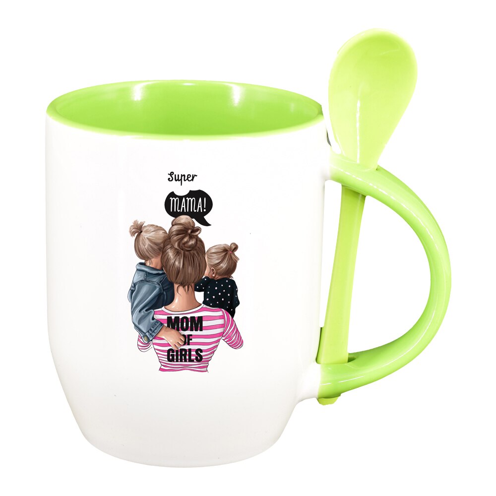 Cana Princess, Mama Copil, Super Mamacu lingurita, interior verde deschis, 330ml, D1362