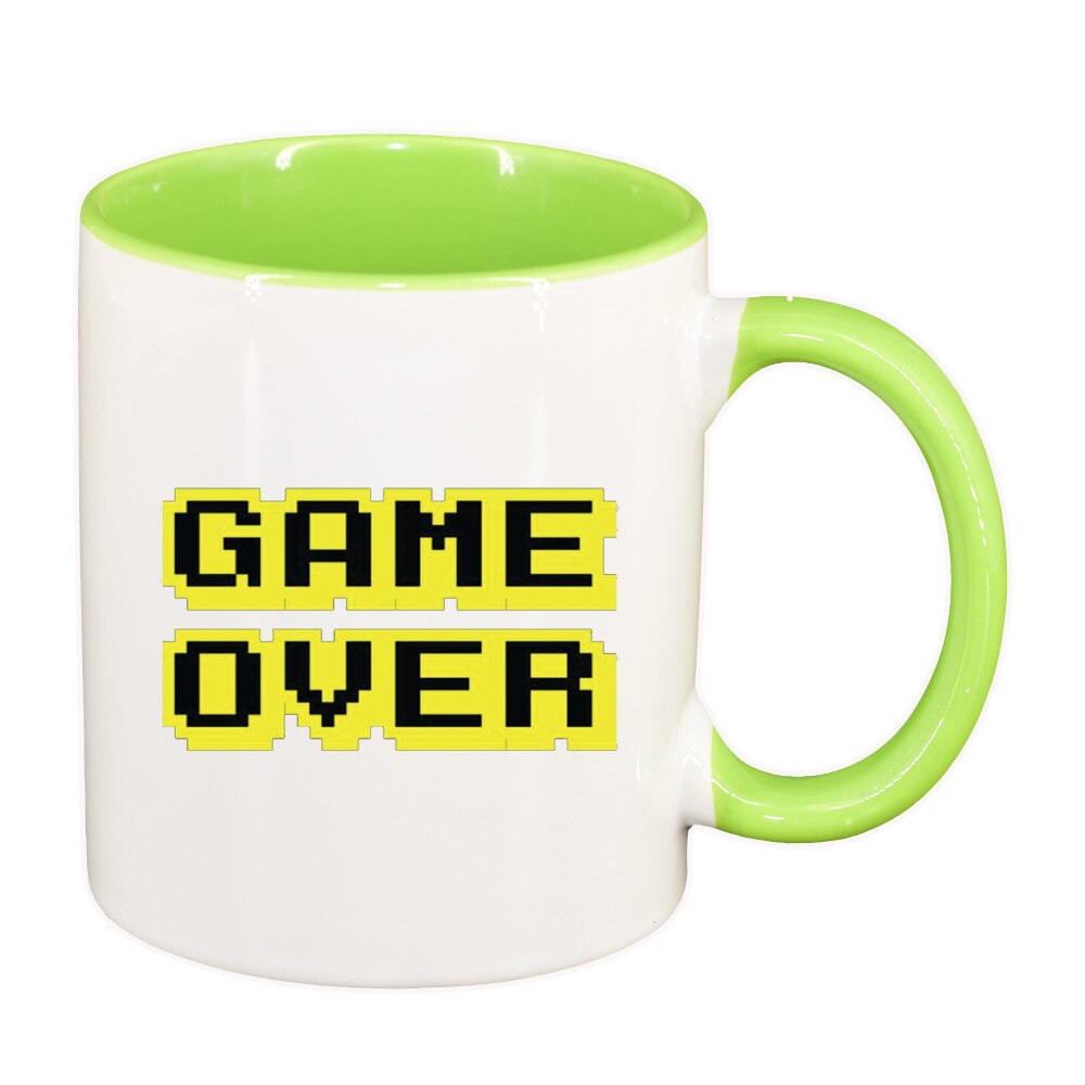 Cana Gamer, Game Over, interior verde deschis, 330ml, D1376