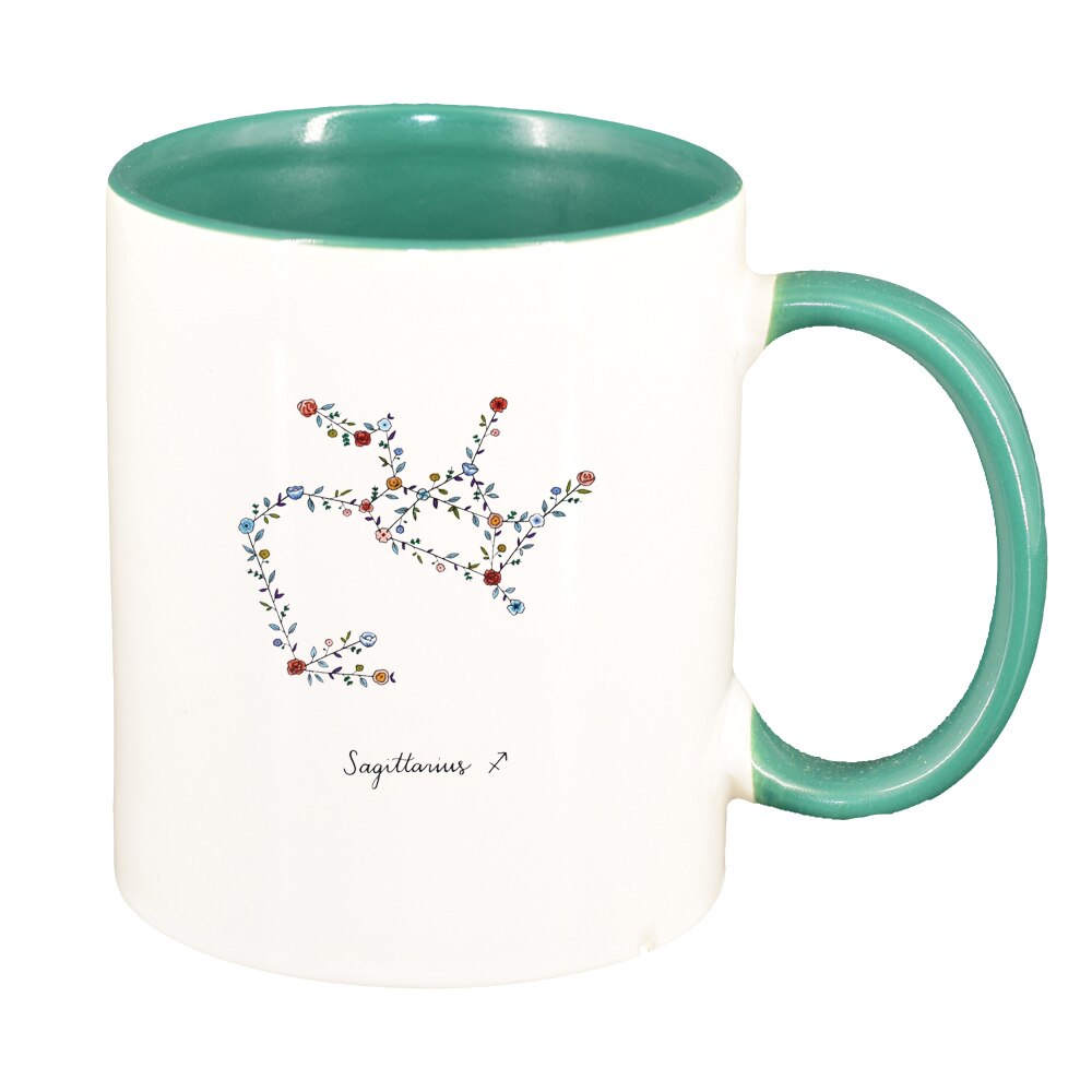 Cana Zodiac, Sagittarius, interior verde, 330ml, D1380