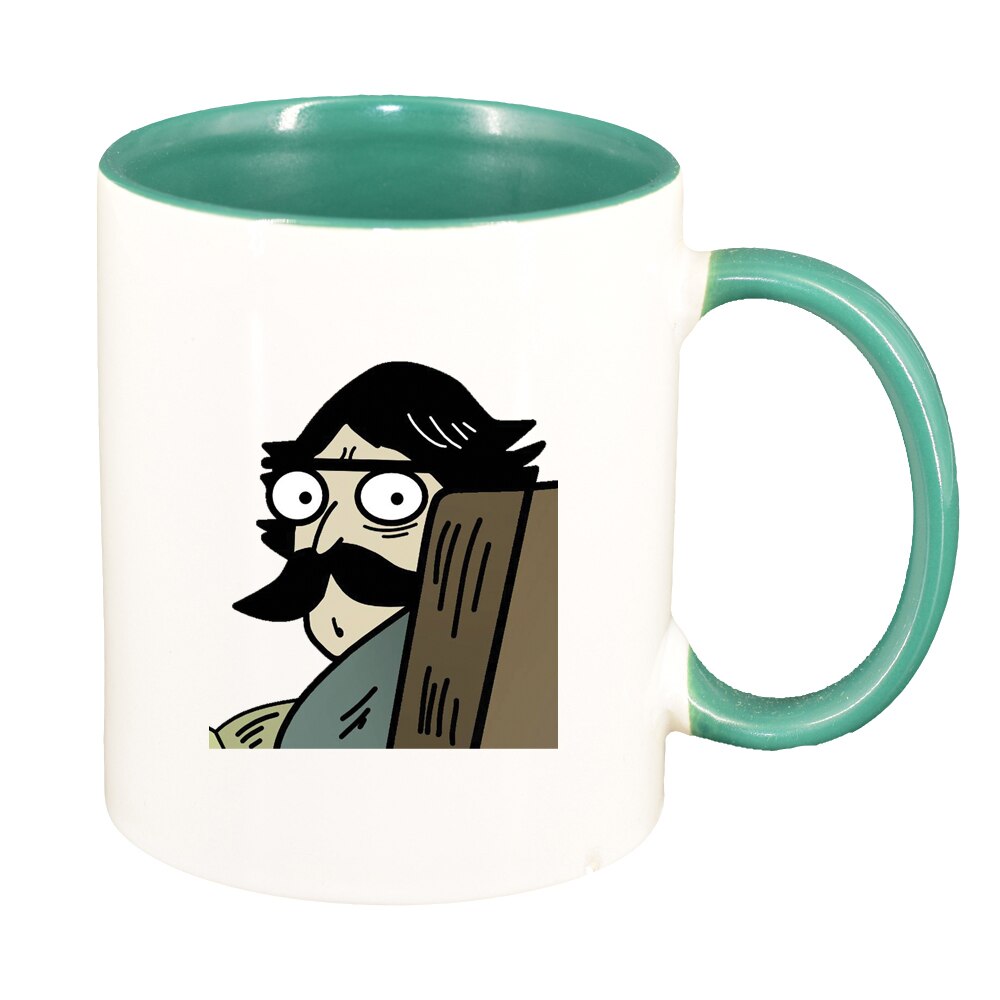 Cana Meme, interior verde, 330ml, D1396