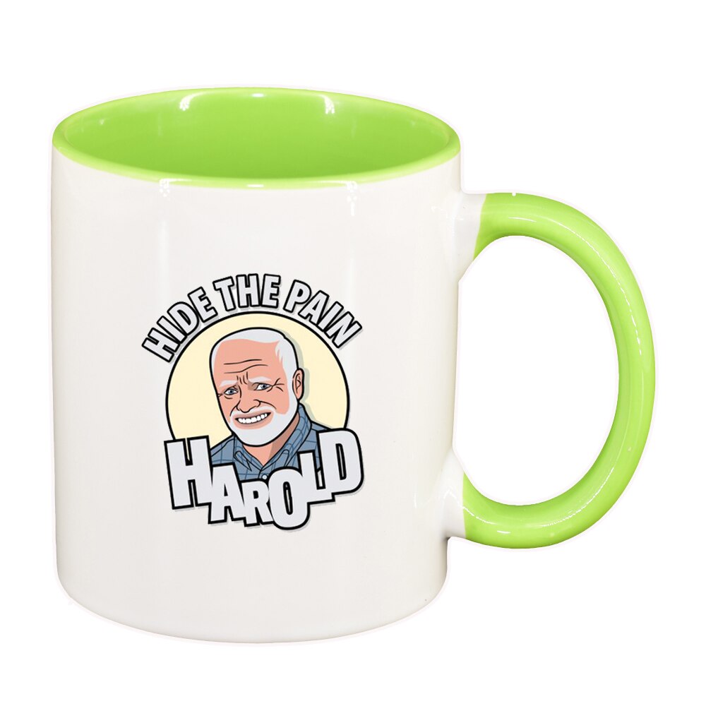 Cana Meme - Harold, interior verde deschis, 330ml, D1402