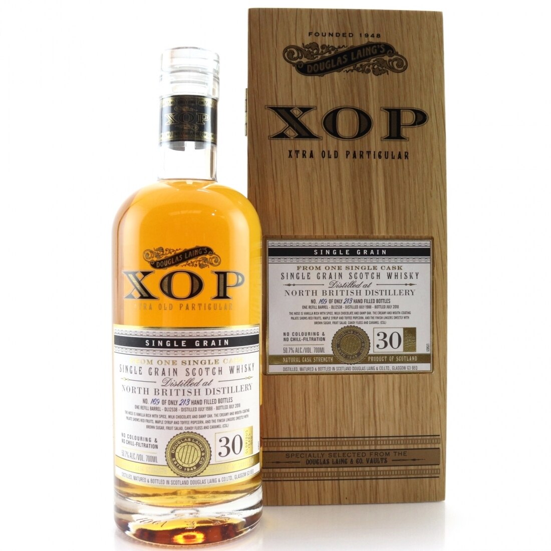 Whiskey Single Grain Xtra Old Particular, 30 YO, 0.7l, 50.7%