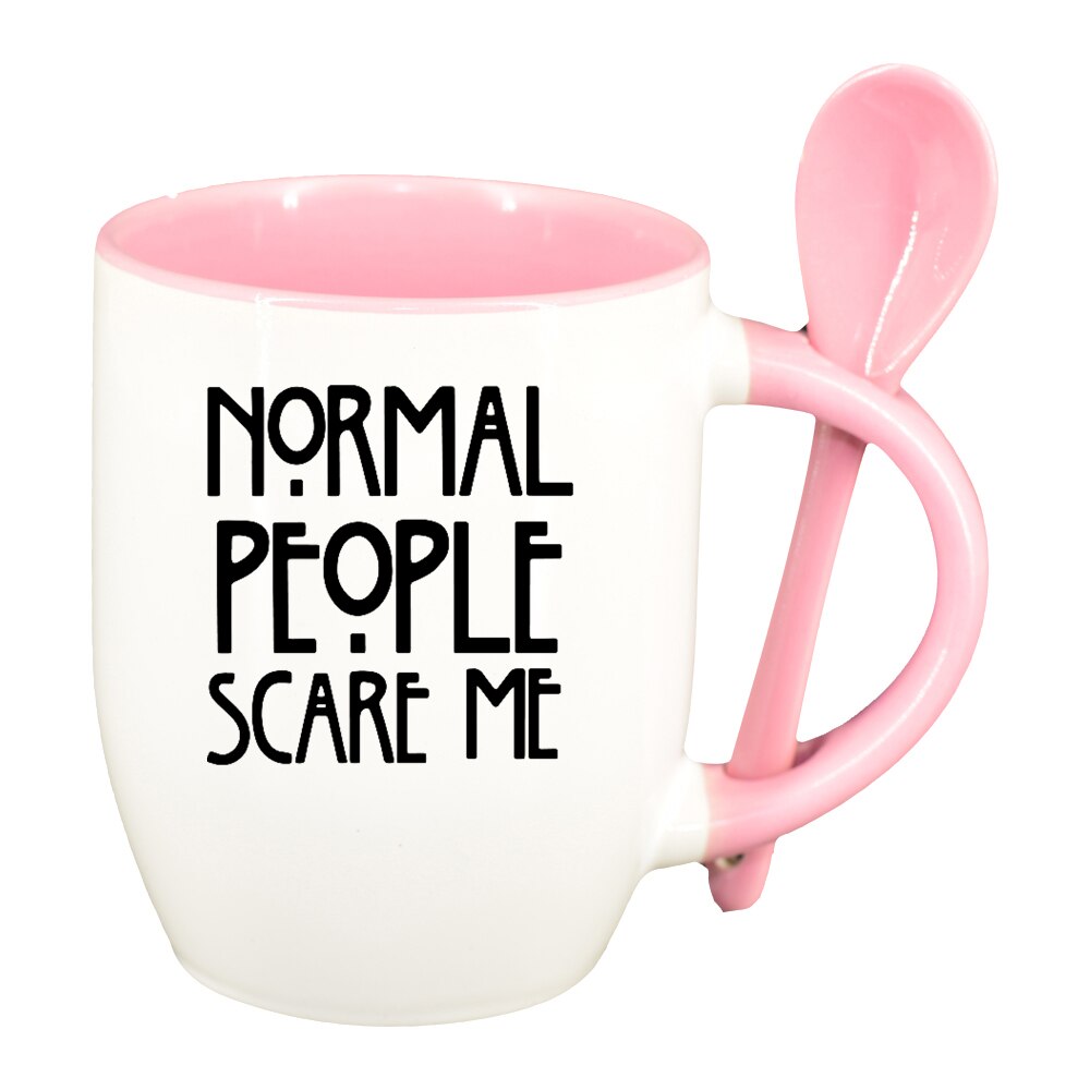 Cana American Horror Toy Story, Movie cu lingurita, interior roz, 330ml, D1355