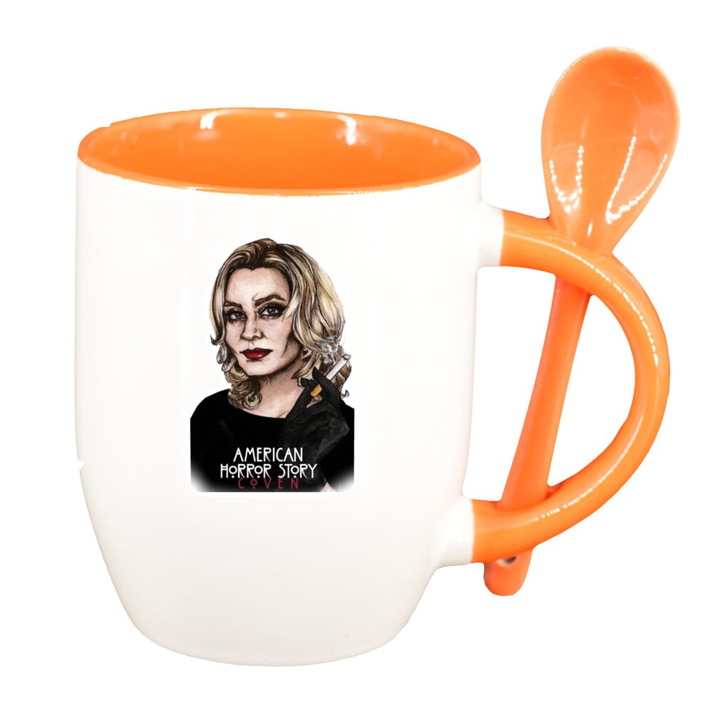 Cana American Horror Toy Story, Movie cu lingurita, interior portocaliu, 330ml, D1354