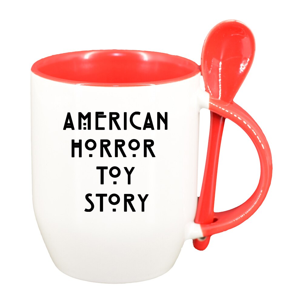 Cana American Horror Toy Story, Movie cu lingurita, interior rosu, 330ml, D1352