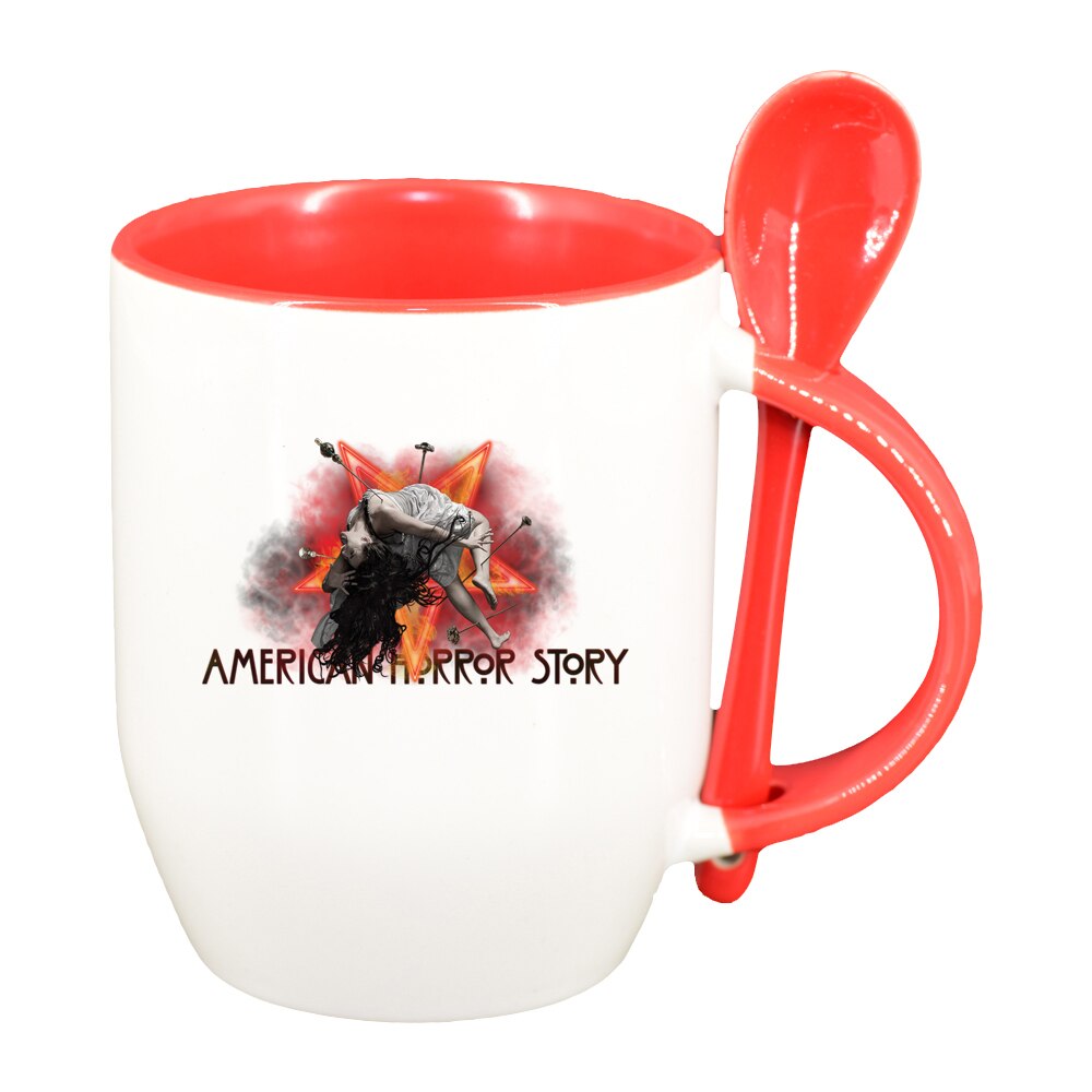 Cana American Horror Toy Story, Movie cu lingurita, interior rosu, 330ml, D1356