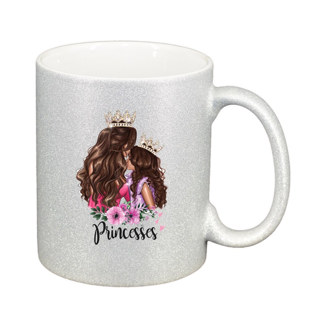 Cana Princess, Mama Copil, Fetita, argintiu sidefata glitter, 330ml, D1357