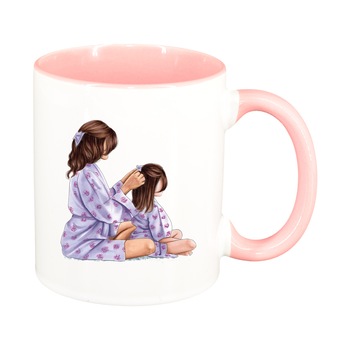 Cana Princess, Mama Copil, Fetita, interior roz, 330ml, D1358 Cana Princess, Mama Copil, Fetita, interior roz, 330ml, D1358