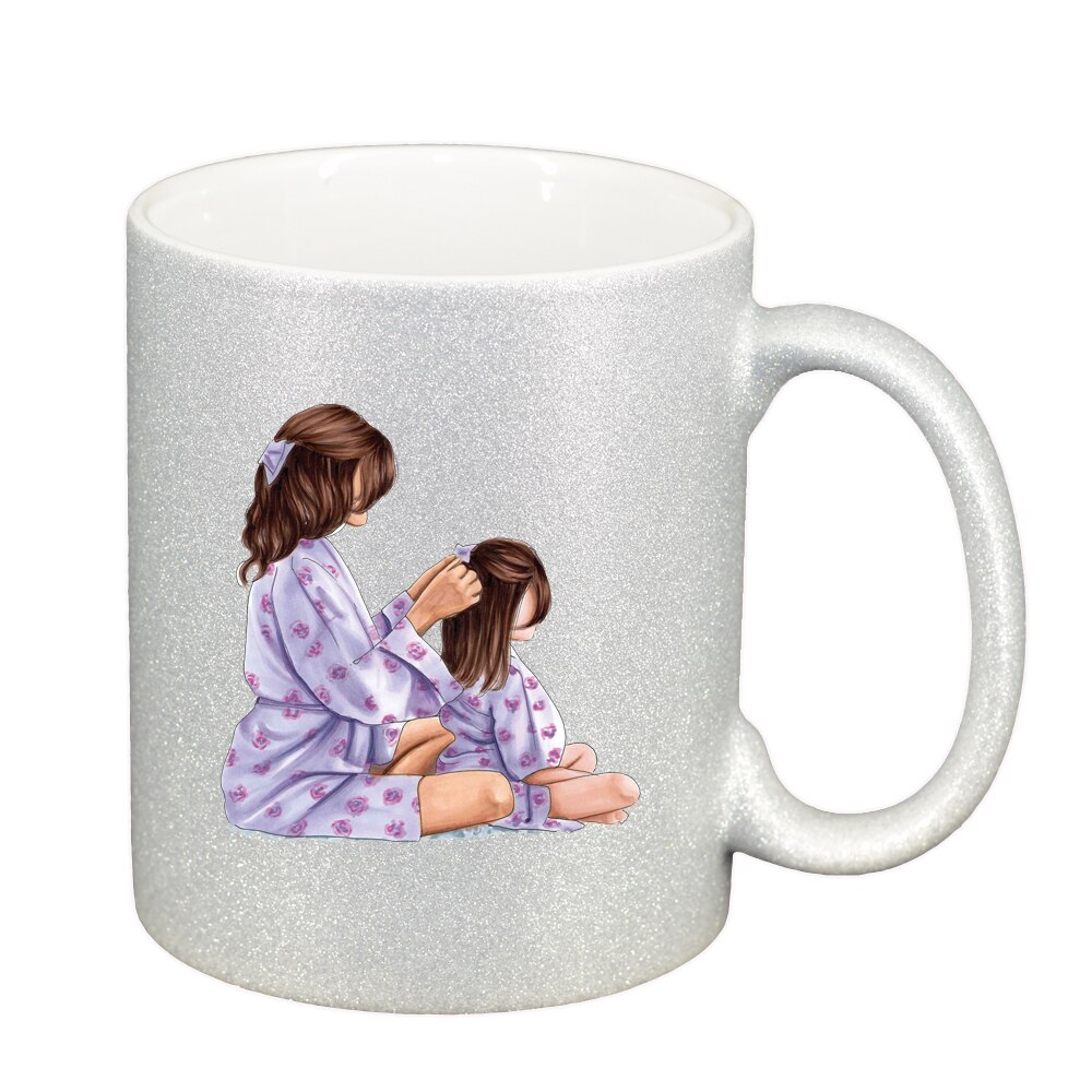 Cana Princess, Mama Copil, Fetita, argintiu sidefata glitter, 330ml, D1358