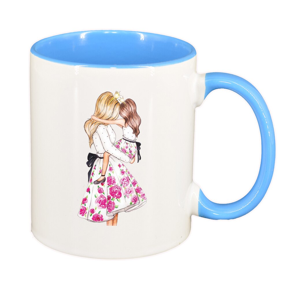 Cana Princess, Mama Copil, Fetita, interior albastru, 330ml, D1359