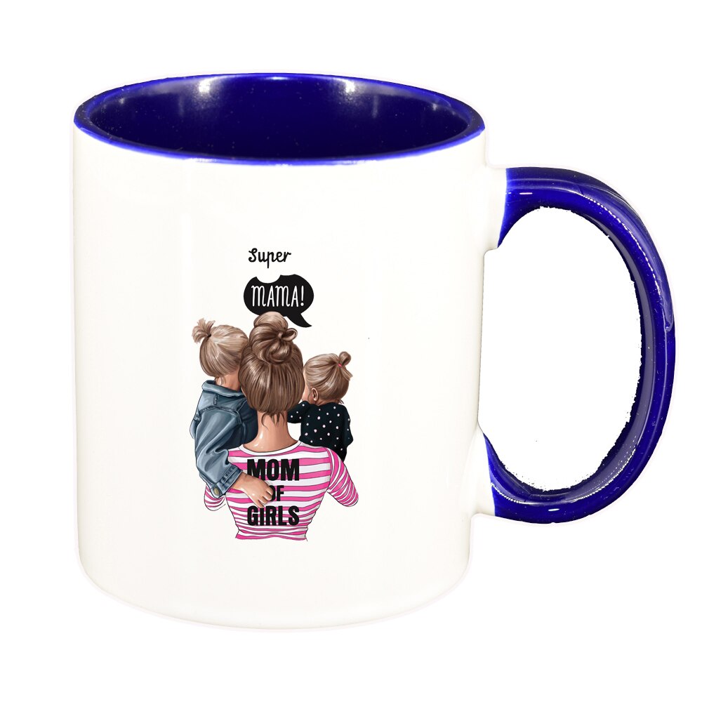 Cana Princess, Mama Copil, Super Mama, interior albastru inchis, 330ml, D1362