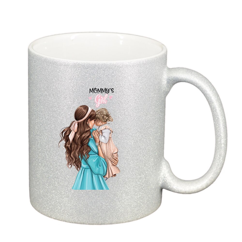 Cana Princess, Mama Copil, Fetita, argintiu sidefata glitter, 330ml, D1360