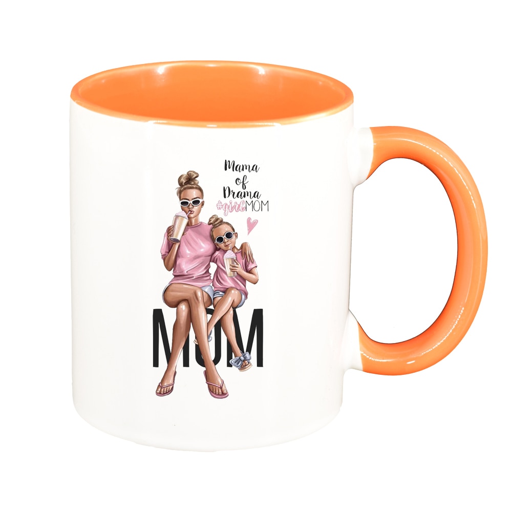 Cana Princess, Mama Copil, Fetita, interior portocaliu, 330ml, D1364