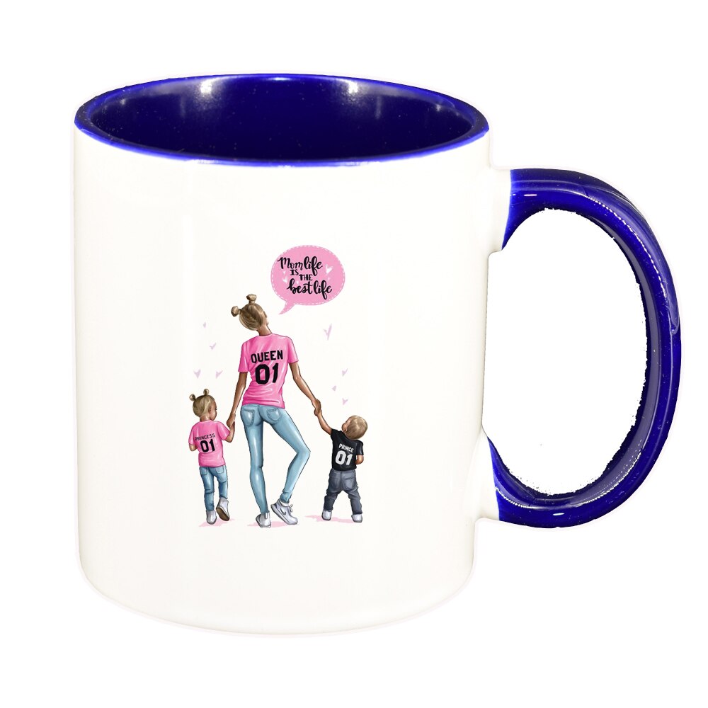 Cana Princess, Mama Copil, Mom's Life, interior albastru inchis, 330ml, D1363