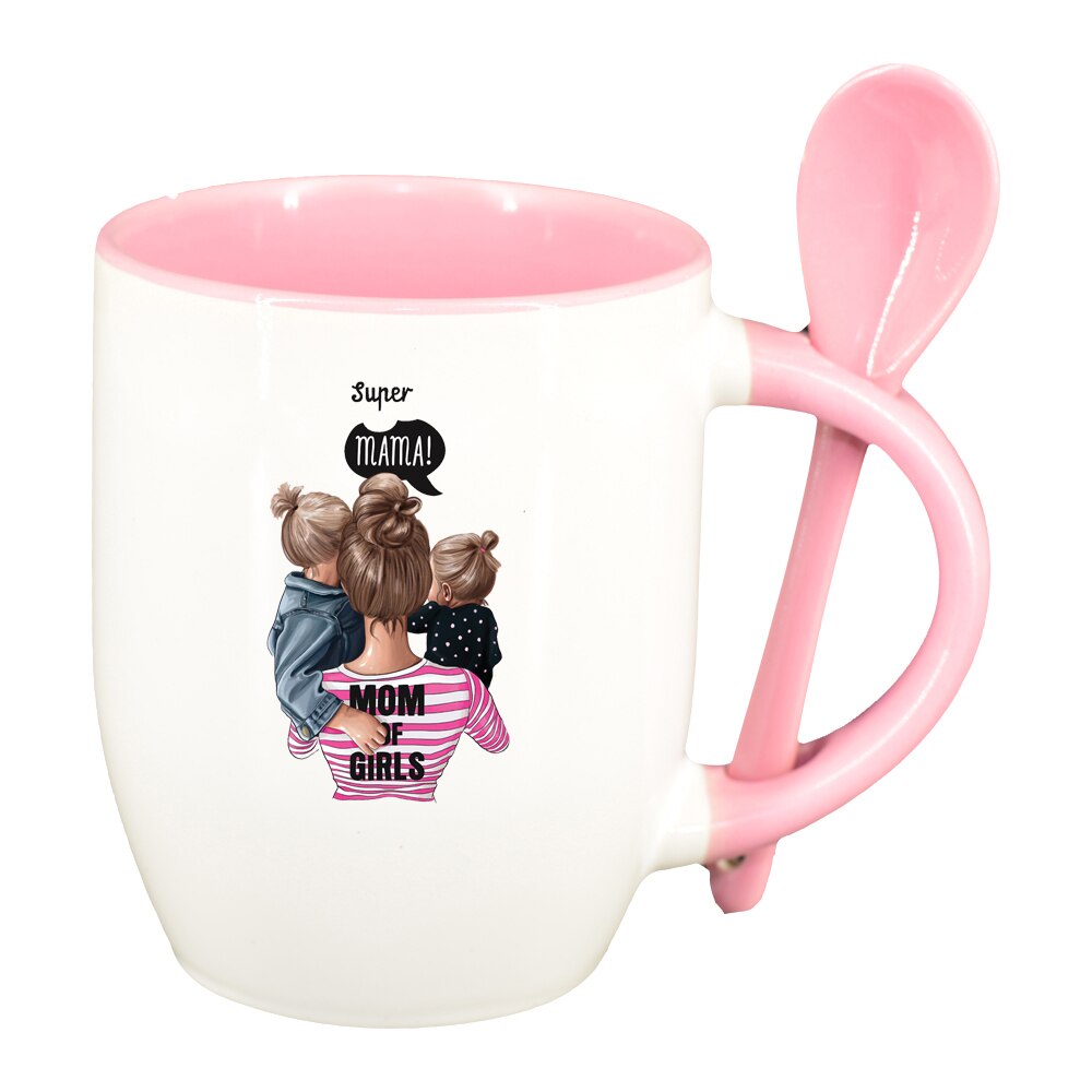 Cana Princess, Mama Copil, Super Mamacu lingurita, interior roz, 330ml, D1362