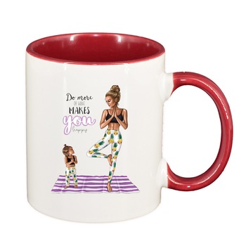 Cana Princess, Mama Copil, Fetita, interior rosu-inchis, 330ml, D1366 Cana Princess, Mama Copil, Fetita, interior rosu-inchis, 330ml, D1366