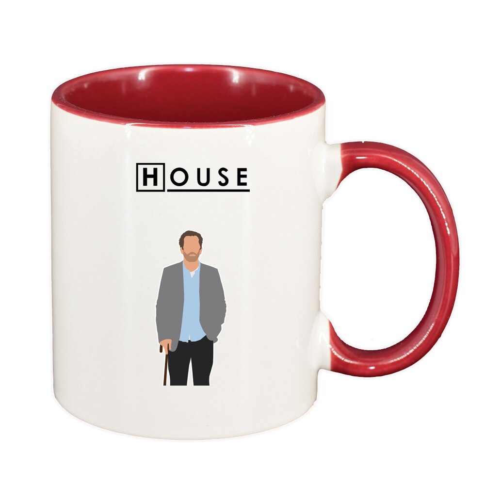 Cana Dr. House, Movie, interior rosu-inchis, 330ml, D1368