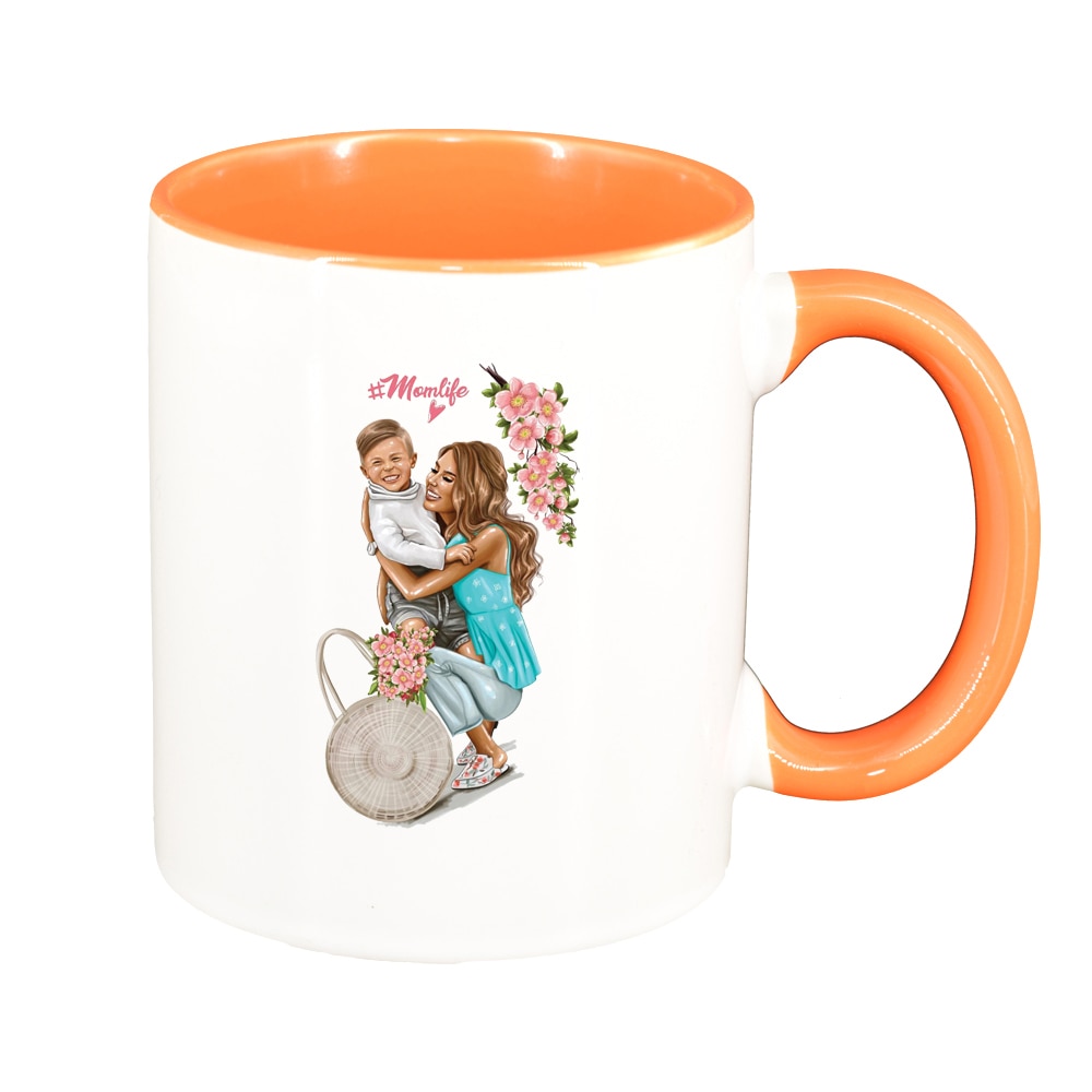 Cana Princess, Mama Copil, Fetita, interior portocaliu, 330ml, D1365