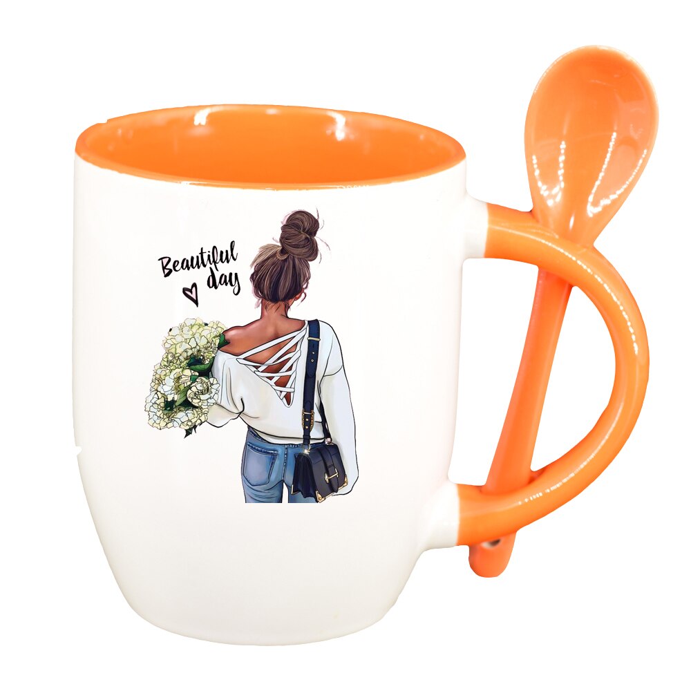 Cana Princess, Mom's Beautiful Daycu lingurita, interior portocaliu, 330ml, D1367